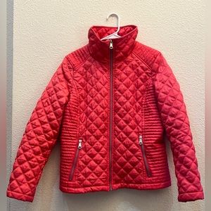Gently used, beautiful pink/coral Marc New York women’s quilted jacket